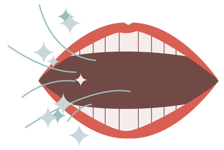 キヨラブレスの口臭防止効果を表現するイメージ画像