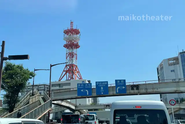 豊橋祇園祭打ち上げ花火大会で交通規制の対象となる歩道橋